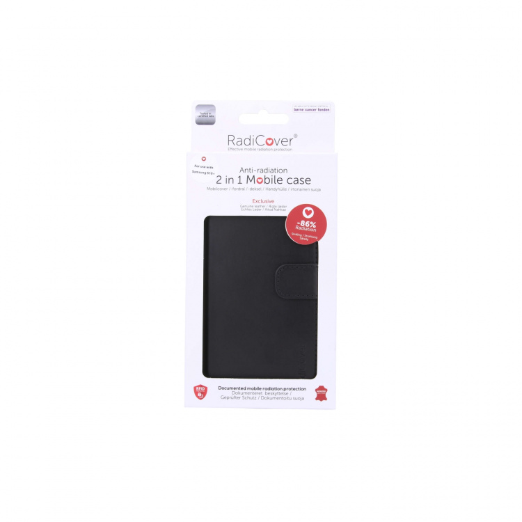 Radicover Säteilysuojattu Lompakko Nahka Samsung S10+ 2in1 Magneetti Musta Radicover Säteilysuojattu Lompakko Nahka Samsung S10+ 2in1 Magneetti Musta