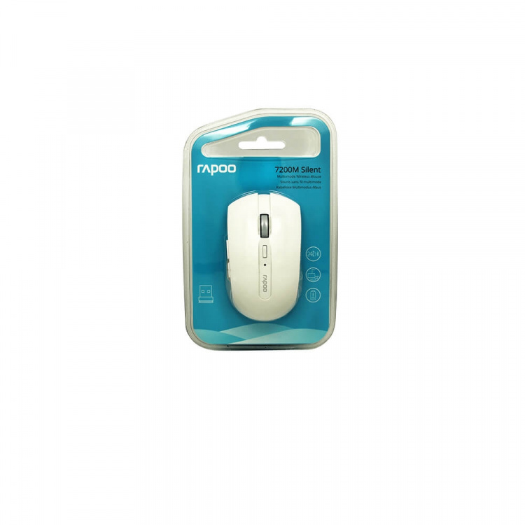 Rapoo Mouse 7200M Wireless Multi-Mode White Rapoo Mouse 7200M Wireless Multi-Mode White