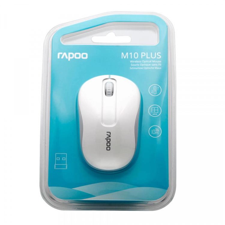 Rapoo Mouse M10 Plus Wireless 2.4GHz White Rapoo Mouse M10 Plus Wireless 2.4GHz White