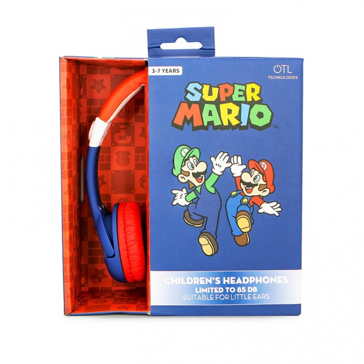 Super Mario Kuuloke Junior On-Ear 85dB Mario Super Mario Kuuloke Junior On-Ear 85dB Mario