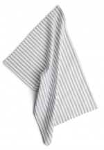 Kosta Linnewäfveri, Återvunnen kökshandduk (40x60cm), Randig, Grå