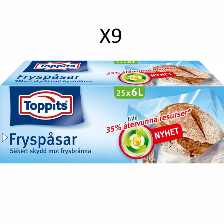 Toppits Fryspåsar 6L 9st DFP