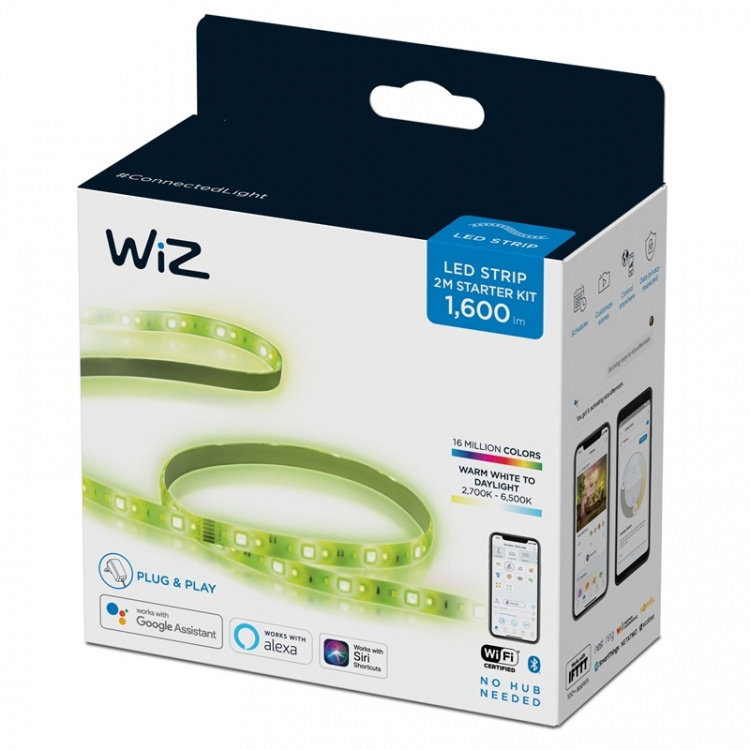 WiZ WiFi LED-Strip 2m inkl strömad WiZ WiFi LED-Strip 2m inkl strömad