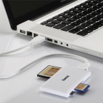 Hama Kortläsare USB 3.0 Multi SD/Micro/CF/MS Vit