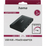 Hama Hub USB-A 2.0 4x Porttia 480 Mbit/s