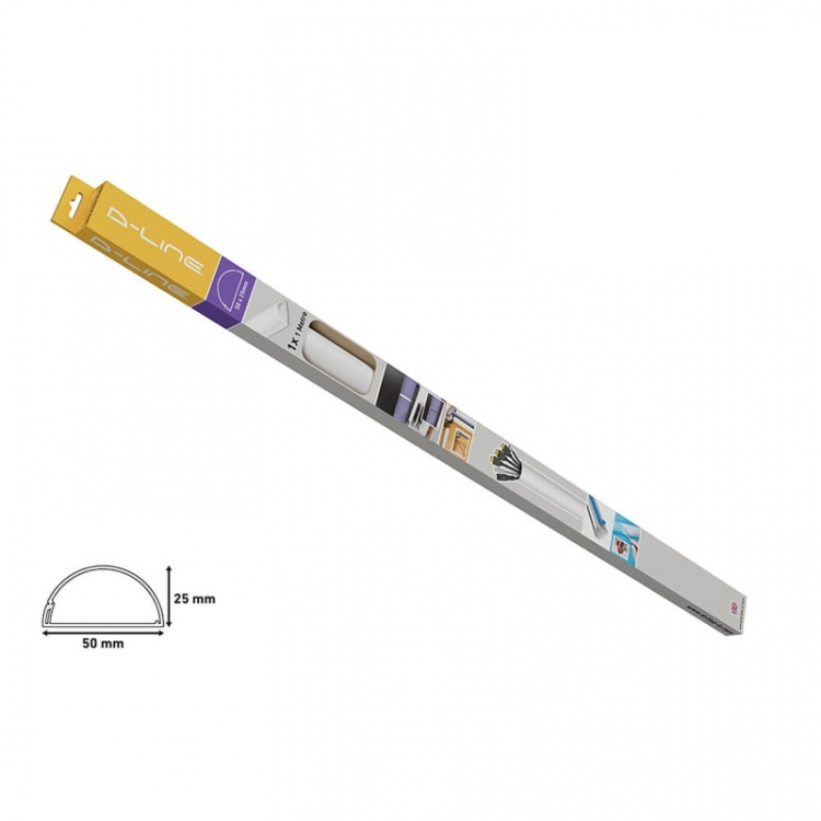 D-LINE Kaapelikanavasetti 50x25mm 1x Kaapelikanava1.0m D-LINE Kaapelikanavasetti 50x25mm 1x Kaapelikanava1.0m