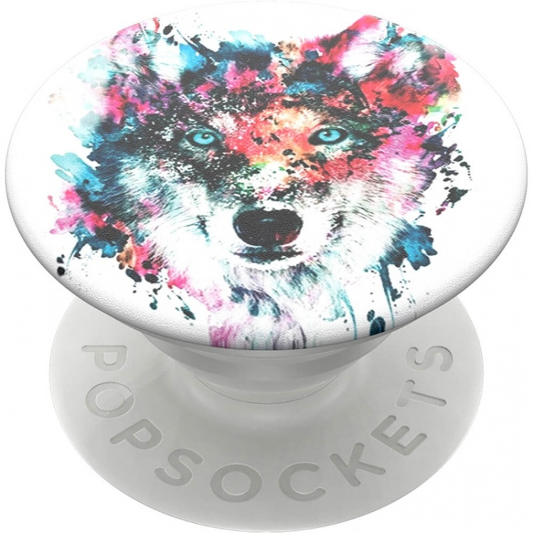 PopSockets Wolf Irrotettava Grip Telinetoiminnolla