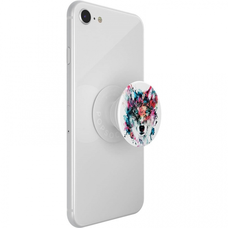 PopSockets Wolf Irrotettava Grip Telinetoiminnolla