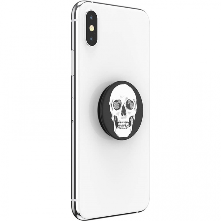 POPSOCKETS Shaky Bones White Irrotettava Grip Telinetoiminnolla