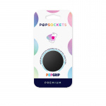 PopSockets Aluminum Black Irrotettava Grip Telinetoiminnolla Premium