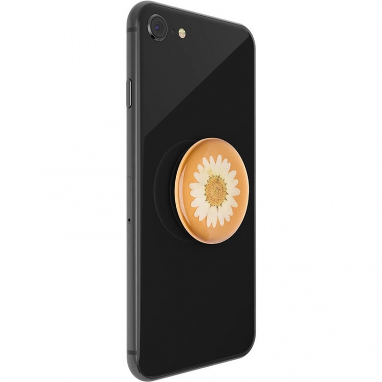 PopSockets Pressed Flower White Daisy Irrotettava Grip Telinetoiminnolla Premium