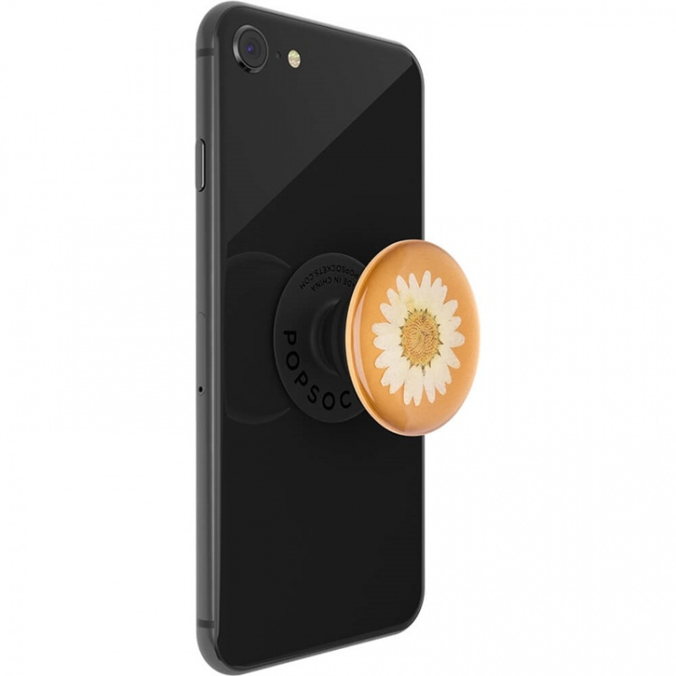 PopSockets Pressed Flower White Daisy Irrotettava Grip Telinetoiminnolla Premium