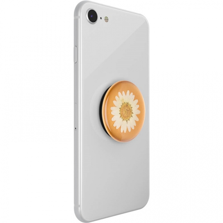 PopSockets Pressed Flower White Daisy Irrotettava Grip Telinetoiminnolla Premium