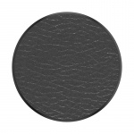 PopSockets Pebbled Vegan Leather Black Irrotettava Grip Telinetoiminnolla Premium