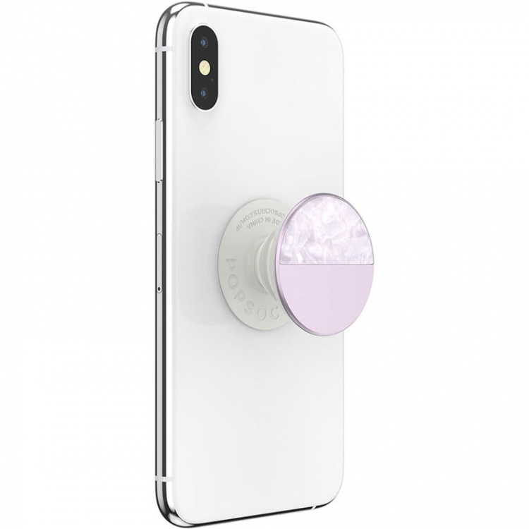 PopSockets Glam Inlay Acetate Lilac Irrotettava Grip Telinetoiminnolla LUXE