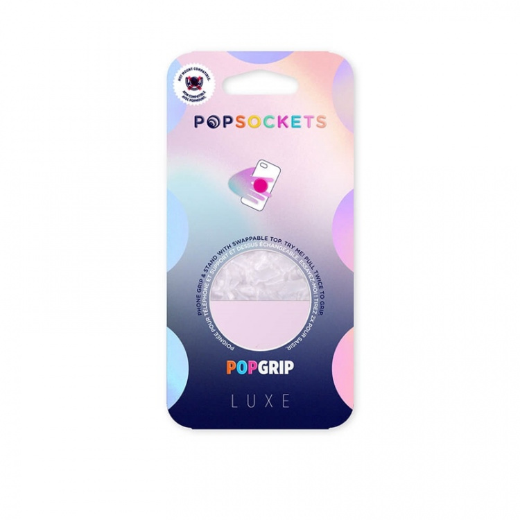 PopSockets Glam Inlay Acetate Lilac Irrotettava Grip Telinetoiminnolla LUXE