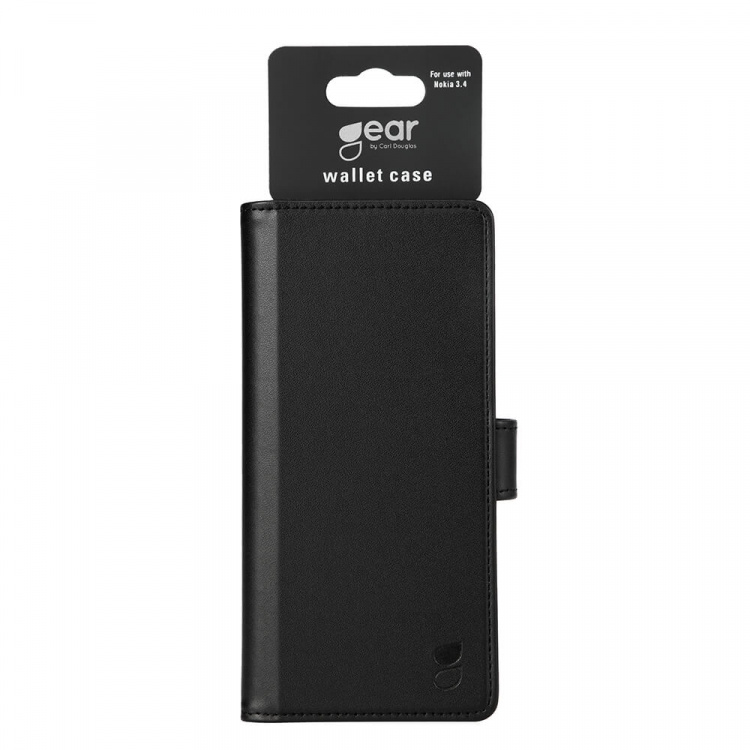 Gear Lompakko Musta - Nokia 3.4