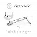 Desire2 Kannettava Läppäriteline Silver Desire2 Kannettava Läppäriteline Silver