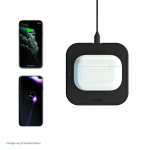 Zens Essential Single Laddare QI 10W Svart 5mm Slim (Apple + Samsung QC)