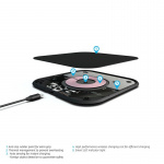 Zens Essential Single Laddare QI 10W Svart 5mm Slim (Apple + Samsung QC)