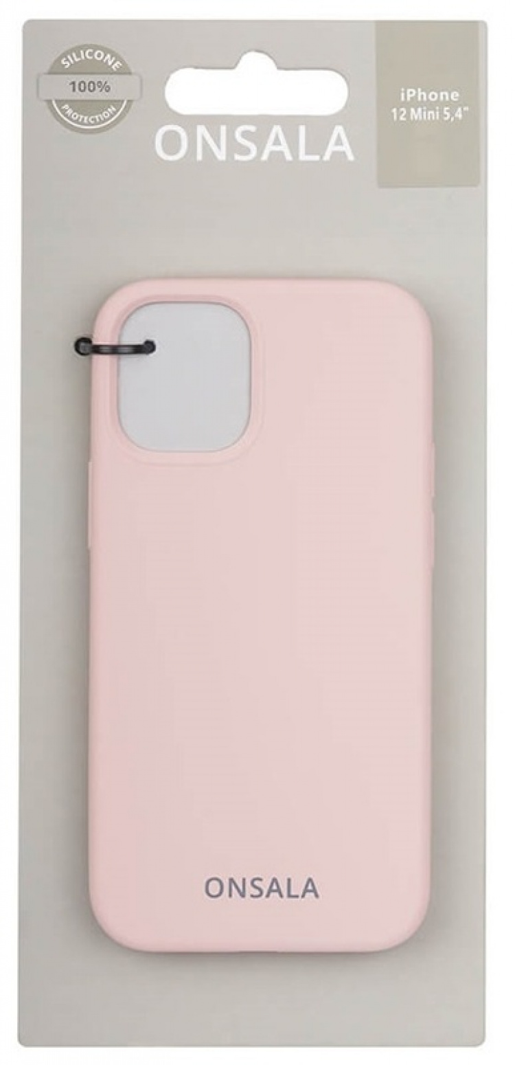Onsala Suojakuori Silikooni Sand Pink - iPhone 12 Mini Onsala Suojakuori Silikooni Sand Pink - iPhone 12 Mini