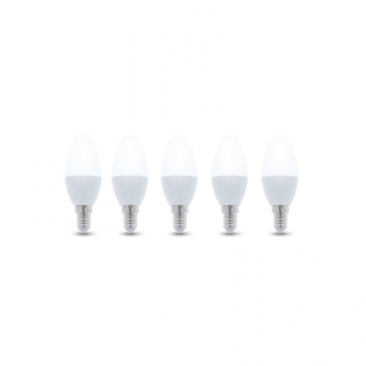 LED-lamppu E14, C37, 3W, 230V, 3000K 5-pack, Lämmin valkoinen LED-lamppu E14, C37, 3W, 230V, 3000K 5-pack, Lämmin valkoinen