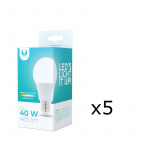 LED-lamppu E27, 6W, 230V, 4500K 5-pack, valkoinen neutraali LED-lamppu E27, 6W, 230V, 4500K 5-pack, valkoinen neutraali
