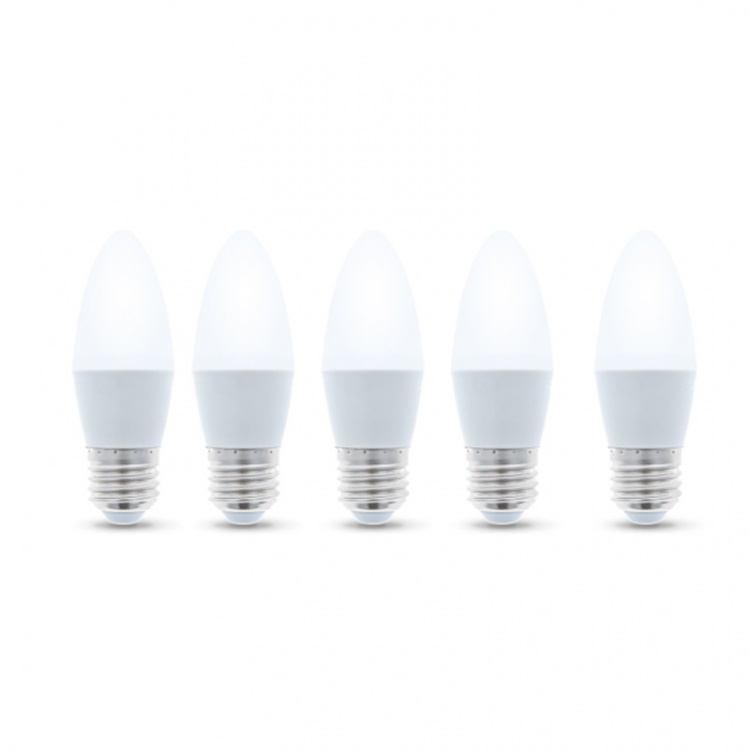 LED-lamppu E27, 3W, 230V, 3000K, 5-pack, lämmin valkoinen