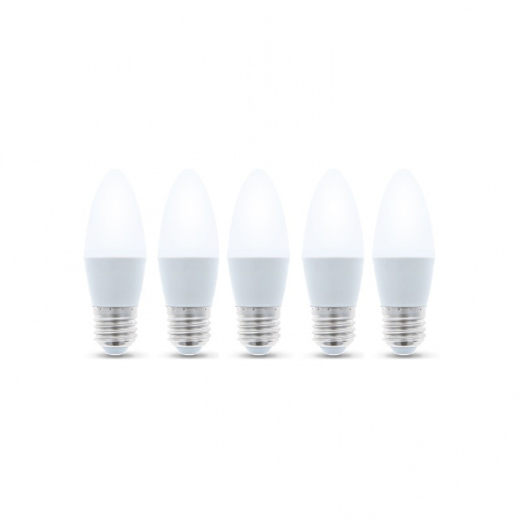 LED-lamppu E27, 3W, 230V, 4500K 5-pack, valkoinen neutraali