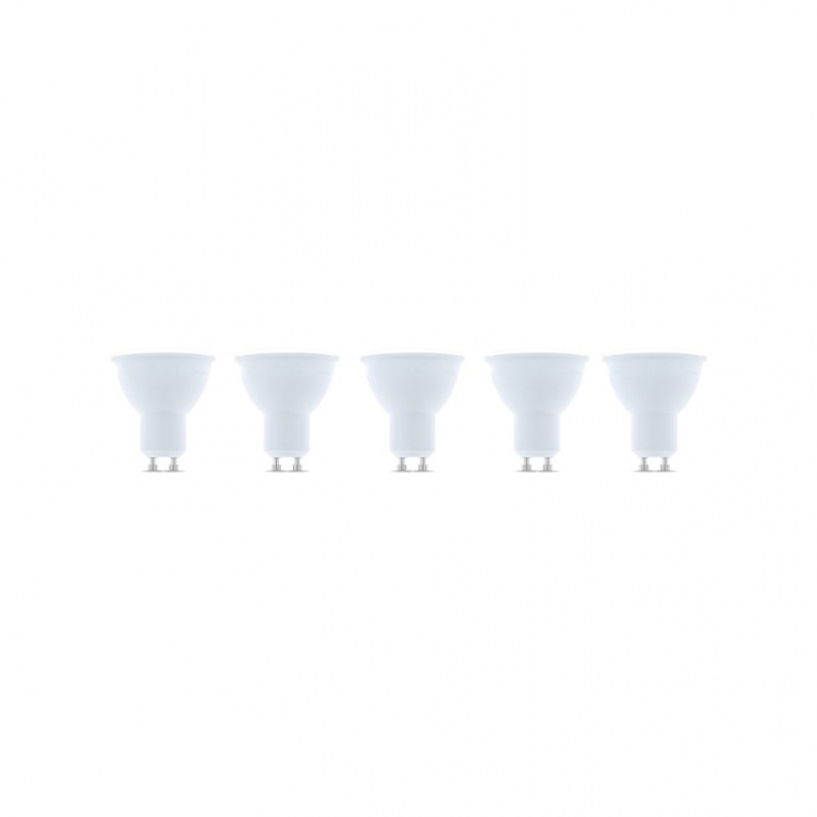 LED-lamppu GU10, 3W, 230V, 6000K, 5-pack, viileän valkoinen