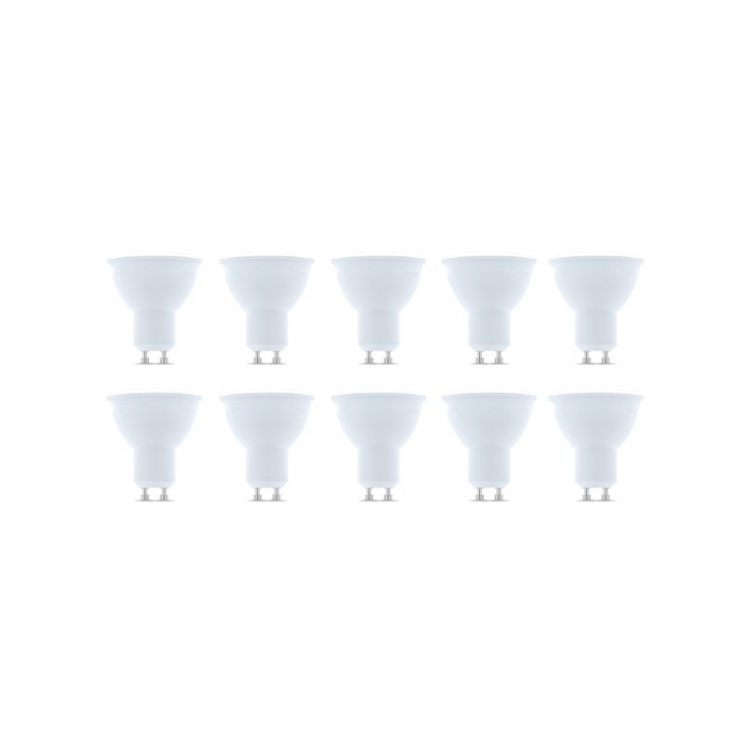 LED-lamppu GU10, 7W, 230V, 3000K, 10-pack, Lämminvalkoinen LED-lamppu GU10, 7W, 230V, 3000K, 10-pack, Lämminvalkoinen