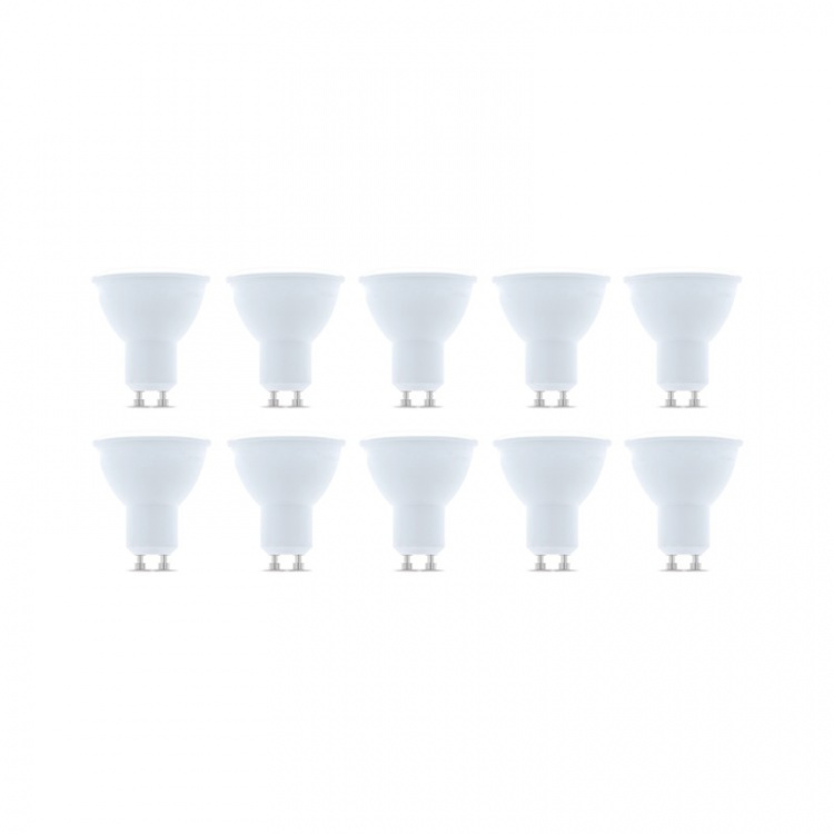 LED-lamppu GU10, 7W, 230V, 4500K, 10-pack, valkoinen neutraali