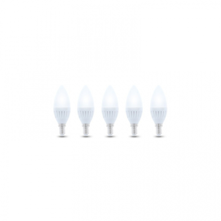 LED-lamppu E14, C37, 10W, 230V, 3000K, keraaminen 5-pack, lämmin valkoinen LED-lamppu E14, C37, 10W, 230V, 3000K, keraaminen 5-pack, lämmin valkoinen