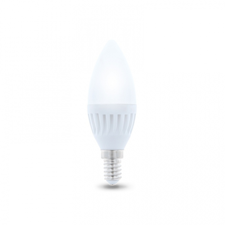 LED-lamppu E14, C37, 10W, 230V, 6000K, Keraaminen, Kylmä Valkoinen