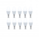 LED-lamppu E14, C37, 6W, 230V, 4500K 10-pack, valkoinen neutraali LED-lamppu E14, C37, 6W, 230V, 4500K 10-pack, valkoinen neutraali
