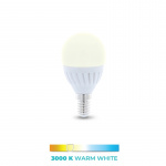 LED-lamppu E14, G45, 10W, 230V, 3000K, keraaminen, lämmin valkoinen LED-lamppu E14, G45, 10W, 230V, 3000K, keraaminen, lämmin valkoinen