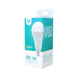 LED-lamppu E27, A65, 15W, 230V, 3000K, lämmin valkoinen LED-lamppu E27, A65, 15W, 230V, 3000K, lämmin valkoinen