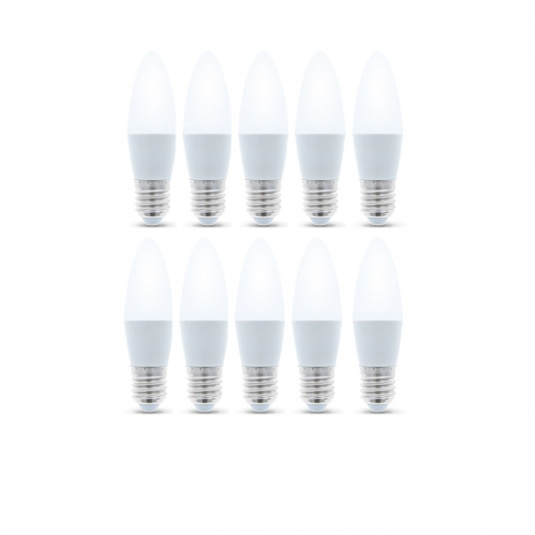 LED-lamppu E27, 6W, 3000K 10-pack, lämmin valkoinen