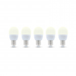 LED-lamppu E27, G45, 6W, 3000K 5-pack, lämmin valkoinen
