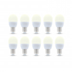 LED-lamppu E27, G45, 6W, 3000K 10-pack, lämmin valkoinen