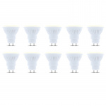 LED-lamppu GU10, 10W, 230V, 3000K, keraaminen 10-pack, lämmin valkoinen LED-lamppu GU10, 10W, 230V, 3000K, keraaminen 10-pack, lämmin valkoinen