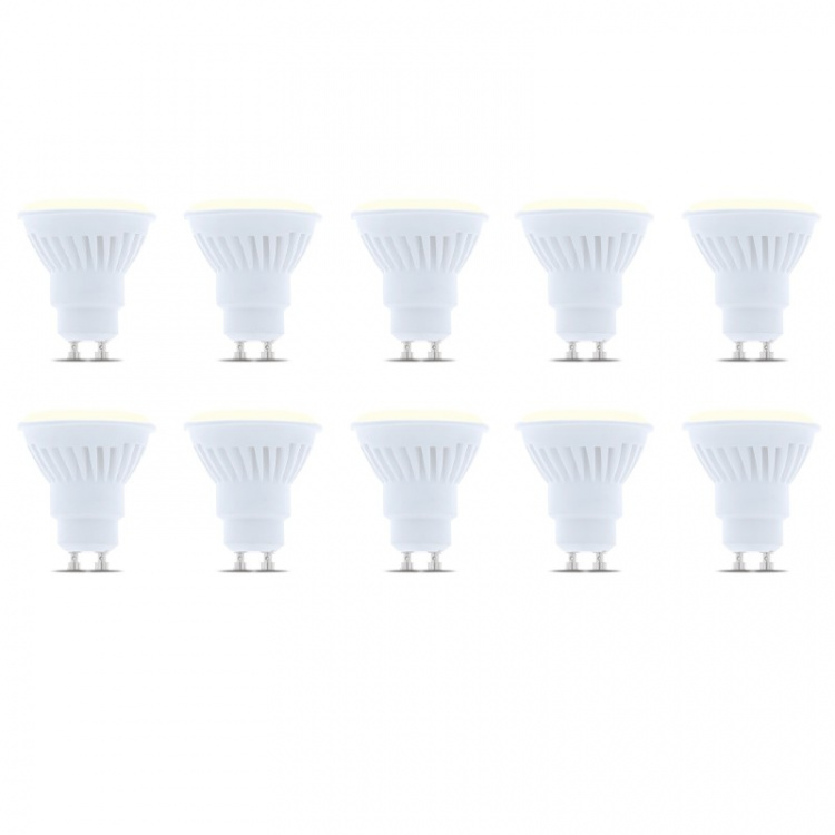 LED-lamppu GU10, 10W, 230V, 3000K, keraaminen 10-pack, lämmin valkoinen LED-lamppu GU10, 10W, 230V, 3000K, keraaminen 10-pack, lämmin valkoinen