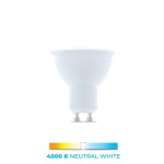 LED-Lamppu GU10, 1W, 230V, 4500K, Neutraali Valkoinen LED-Lamppu GU10, 1W, 230V, 4500K, Neutraali Valkoinen