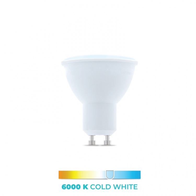 LED-Lamppu GU10, 1W, 230V, 6000K, Kylmä Valkoinen LED-Lamppu GU10, 1W, 230V, 6000K, Kylmä Valkoinen