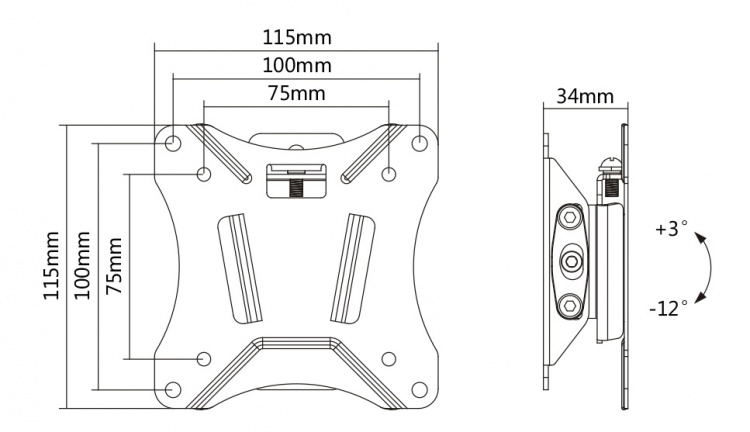 DELTACO OFFICE näytön seinäkiinnike, 13 DELTACO OFFICE näytön seinäkiinnike, 13