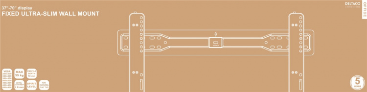 DELTACO OFFICE näytön seinäkiinnike, 37 DELTACO OFFICE näytön seinäkiinnike, 37