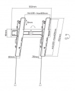 DELTACO Office näytön seinäkiinnike, 32 DELTACO Office näytön seinäkiinnike, 32