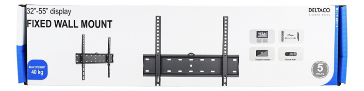 DELTACO näytön seinäkiinnike, 32 DELTACO näytön seinäkiinnike, 32