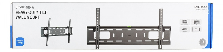 DELTACO er.suuren näytön seinäkiinnike, 37