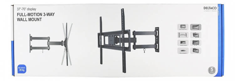 DELTACO näytön seinäteline, 37 DELTACO näytön seinäteline, 37
